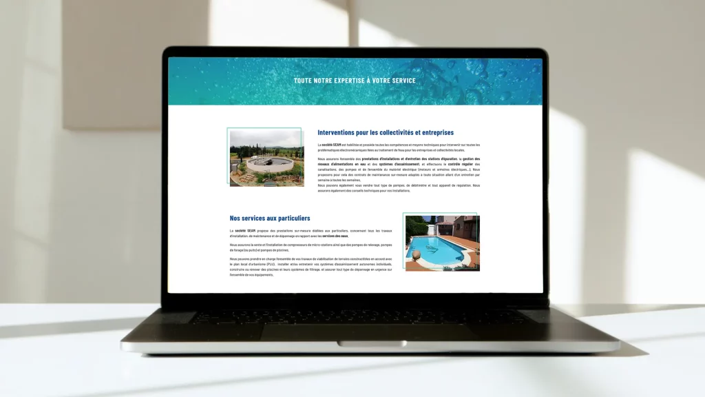 Seam72-services-eaux-assainissement-maintenance-sarthe-(72)-PC-Portable creation-site-vitrine-mairie-souligne-flace-arteo-digital-agence-communication-site-internet-le-mans